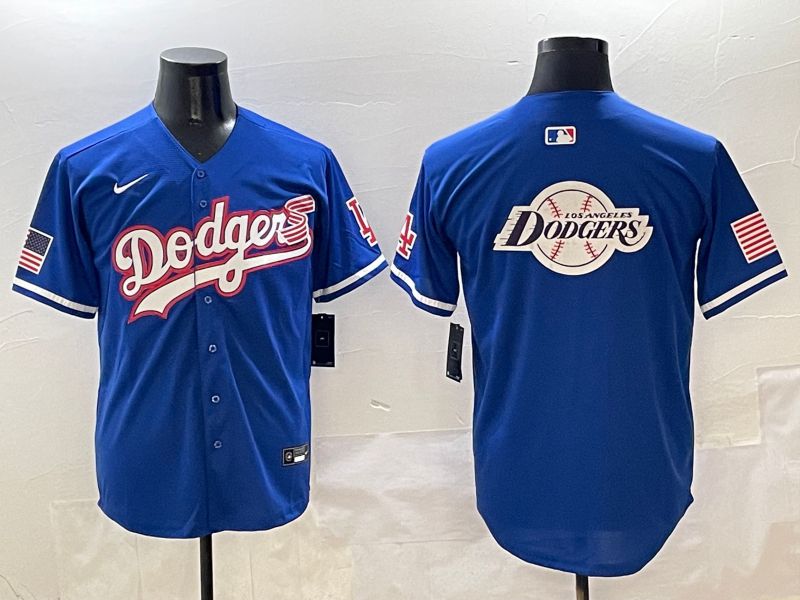 Men Los Angeles Dodgers Blank Blue Second generation Joint Name Nike 2025 MLB Jersey style 29->los angeles dodgers->MLB Jersey
